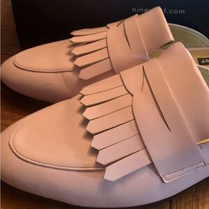 Like New Warm Pink Nine West Loafer/ Mules IN BOX